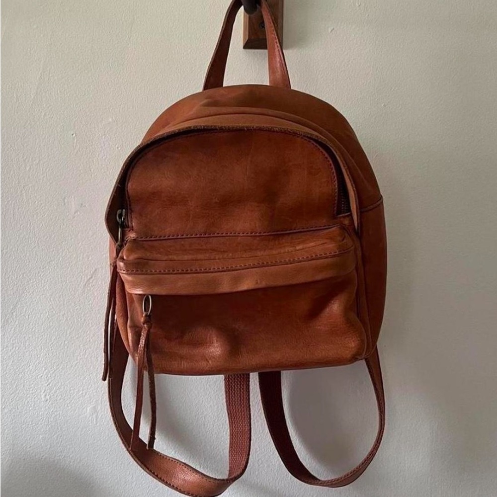 Madewell mini leather lorimer backpack